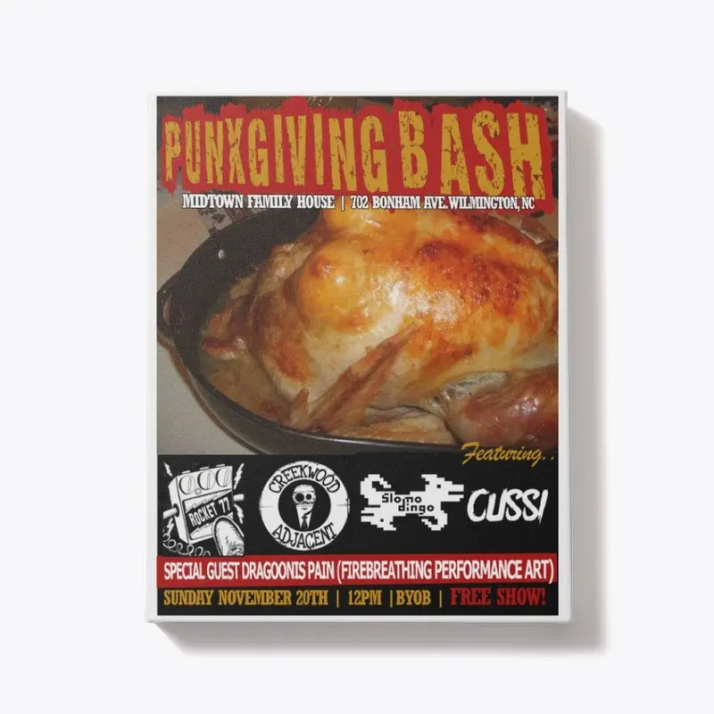 Thanksgiving Flyer Canvas